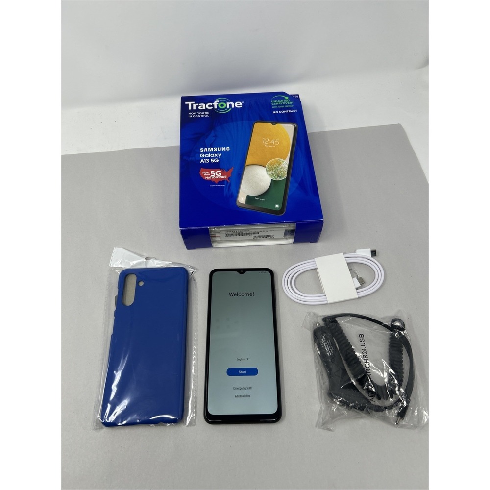 Tracfone Samsung Galaxy A13 5G SM-S136DL 4GB/64GB Black 6.5''
